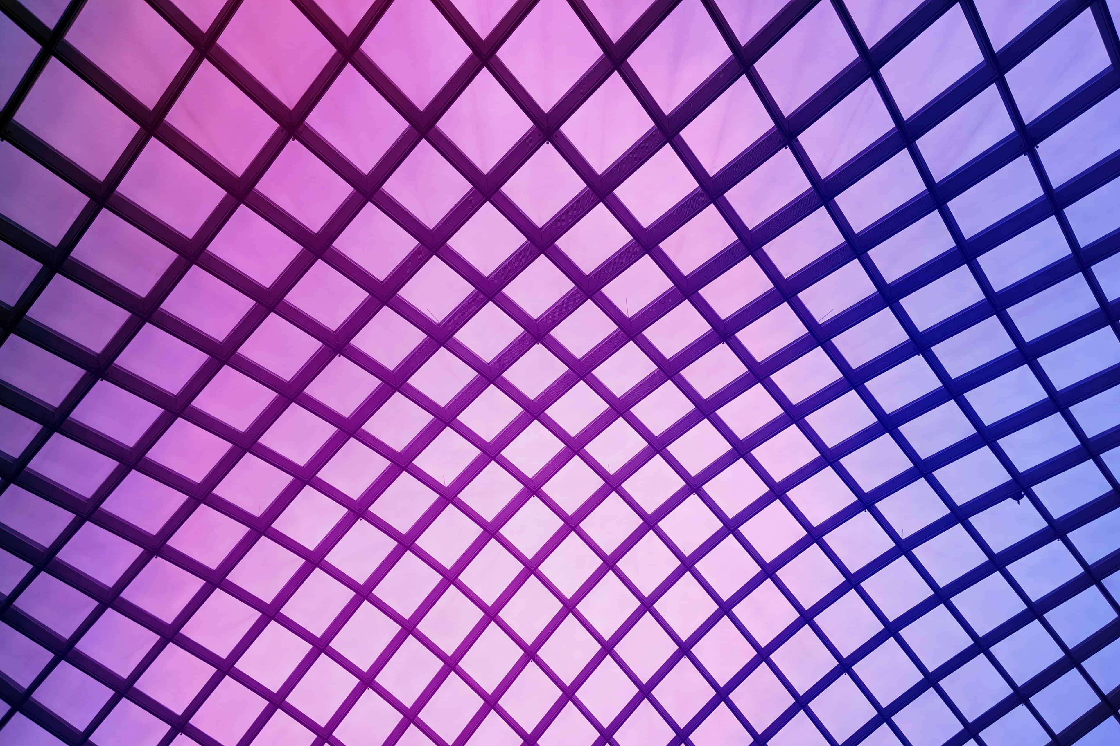 Purple checkered wall