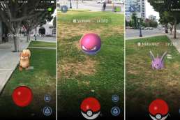 Pokemon-Go game being played