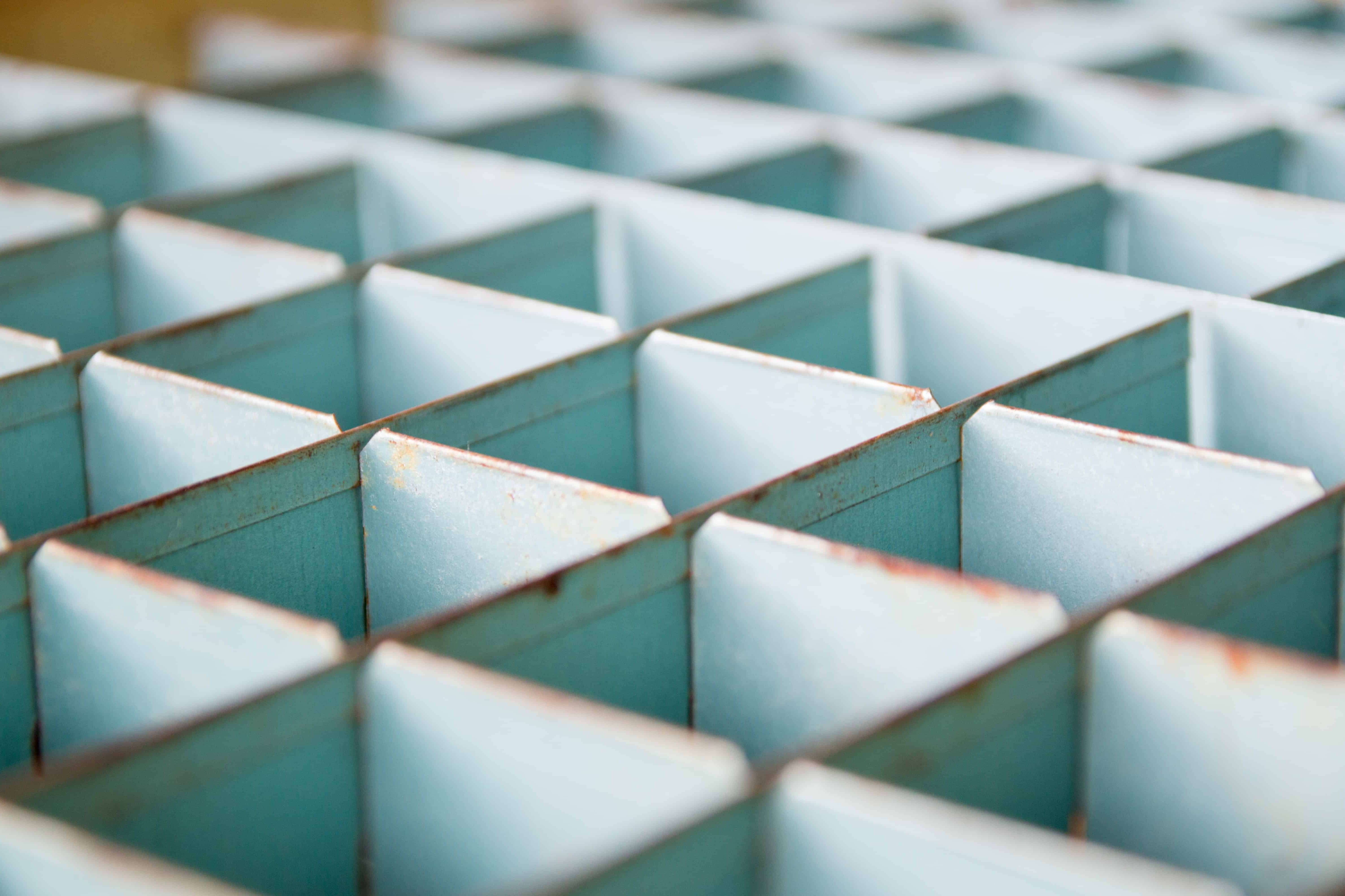 Close up photo of metal grid