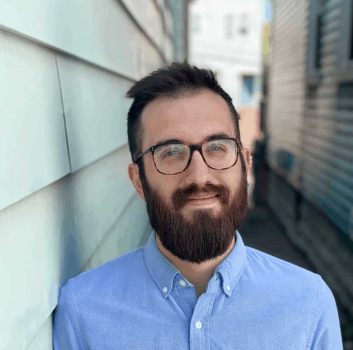 male with glasses and beard