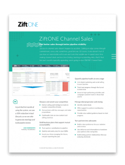 ZiftONE Partner Management booklet